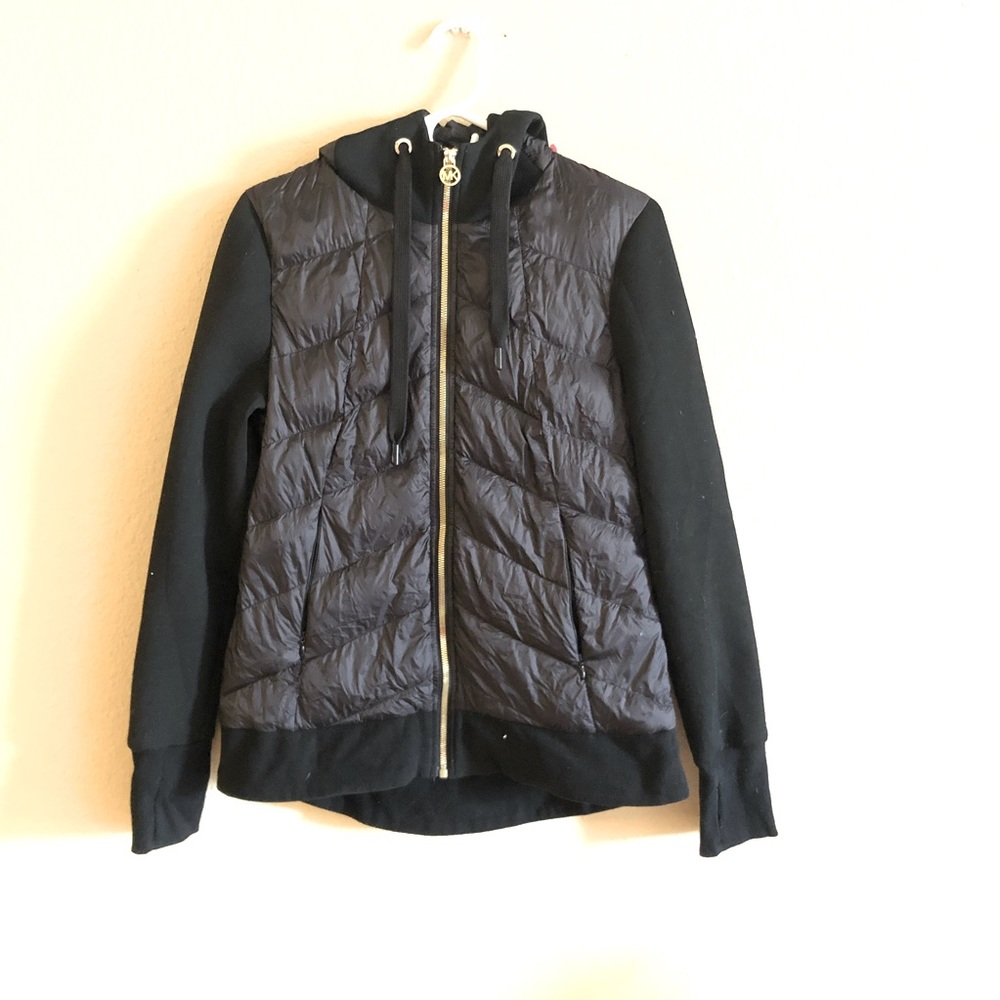 Michael Kors Puffer Black Down Jacket Coat Hoodies - Picture 2 of 12